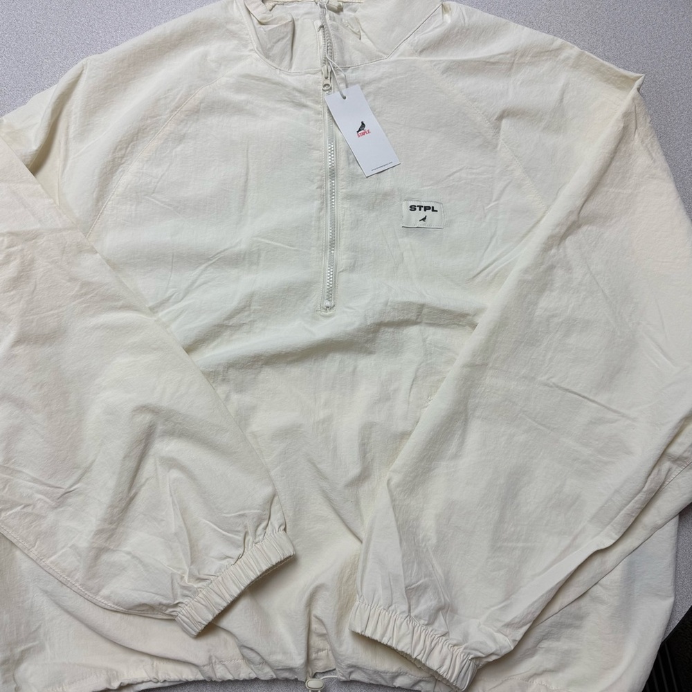 Staple Cream Windbreaker Jacket